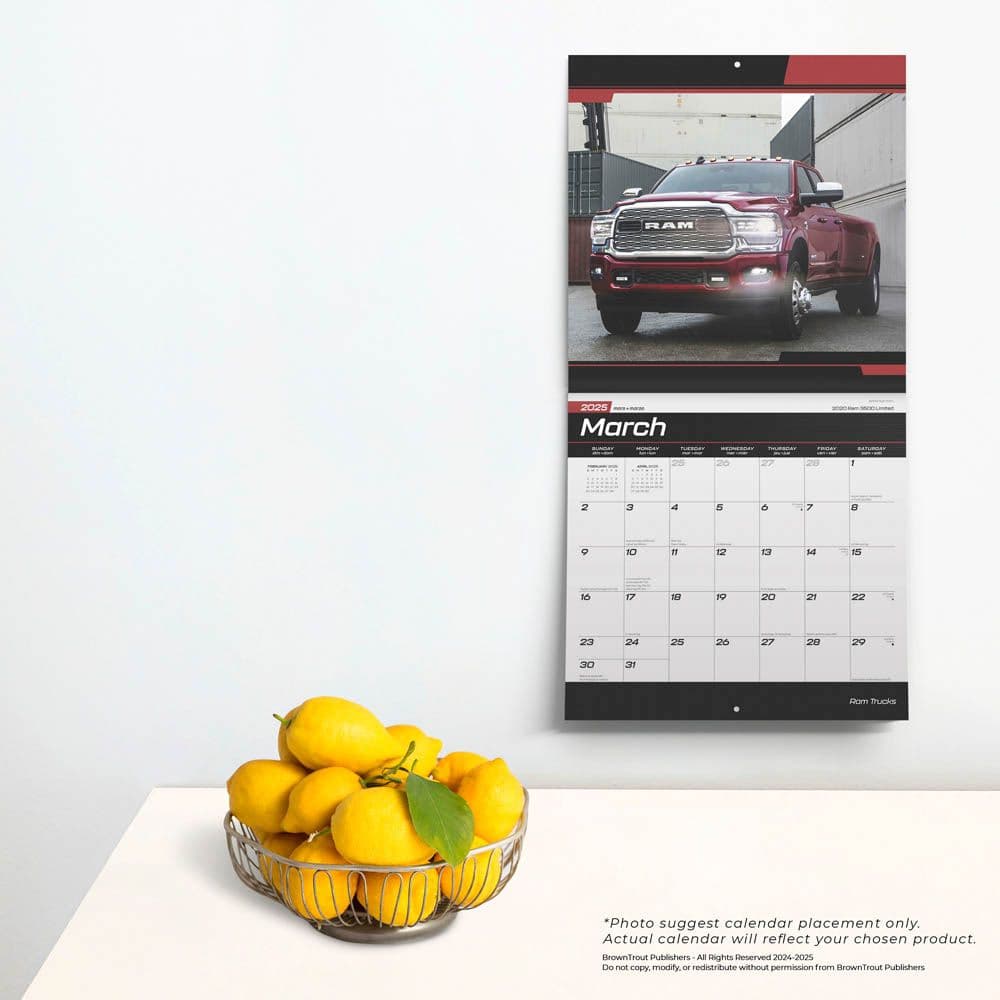 Ram Trucks 2025 Wall Calendar Fourth Alternate Image width=&quot;1000&quot; height=&quot;1000&quot;