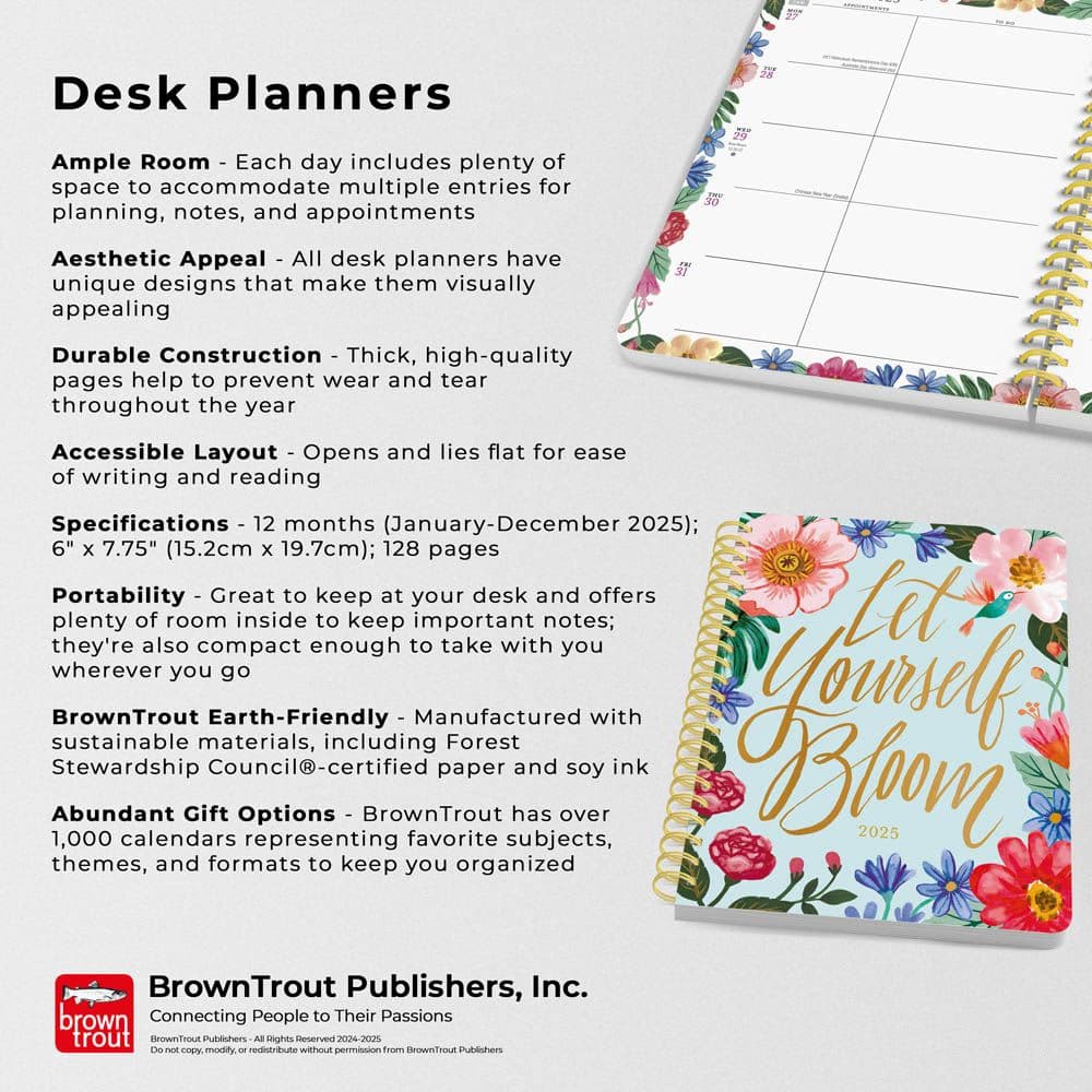 Bonnie Marcus Foil Desk 2025 Planner Fifth Alternate Image width=&quot;1000&quot; height=&quot;1000&quot;