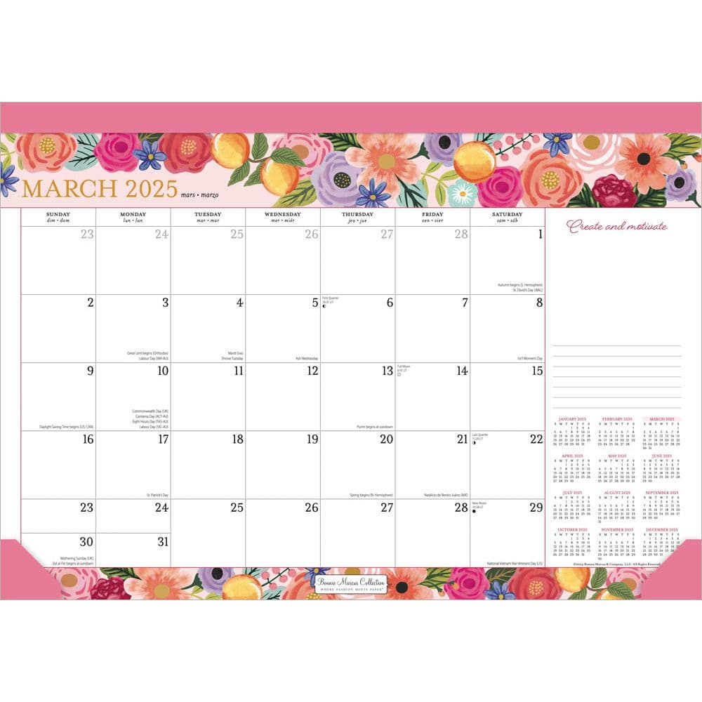 Year to Bloom by Bonnie Marcus 2025 Desk Pad First Alternate Image width="1000" height="1000"