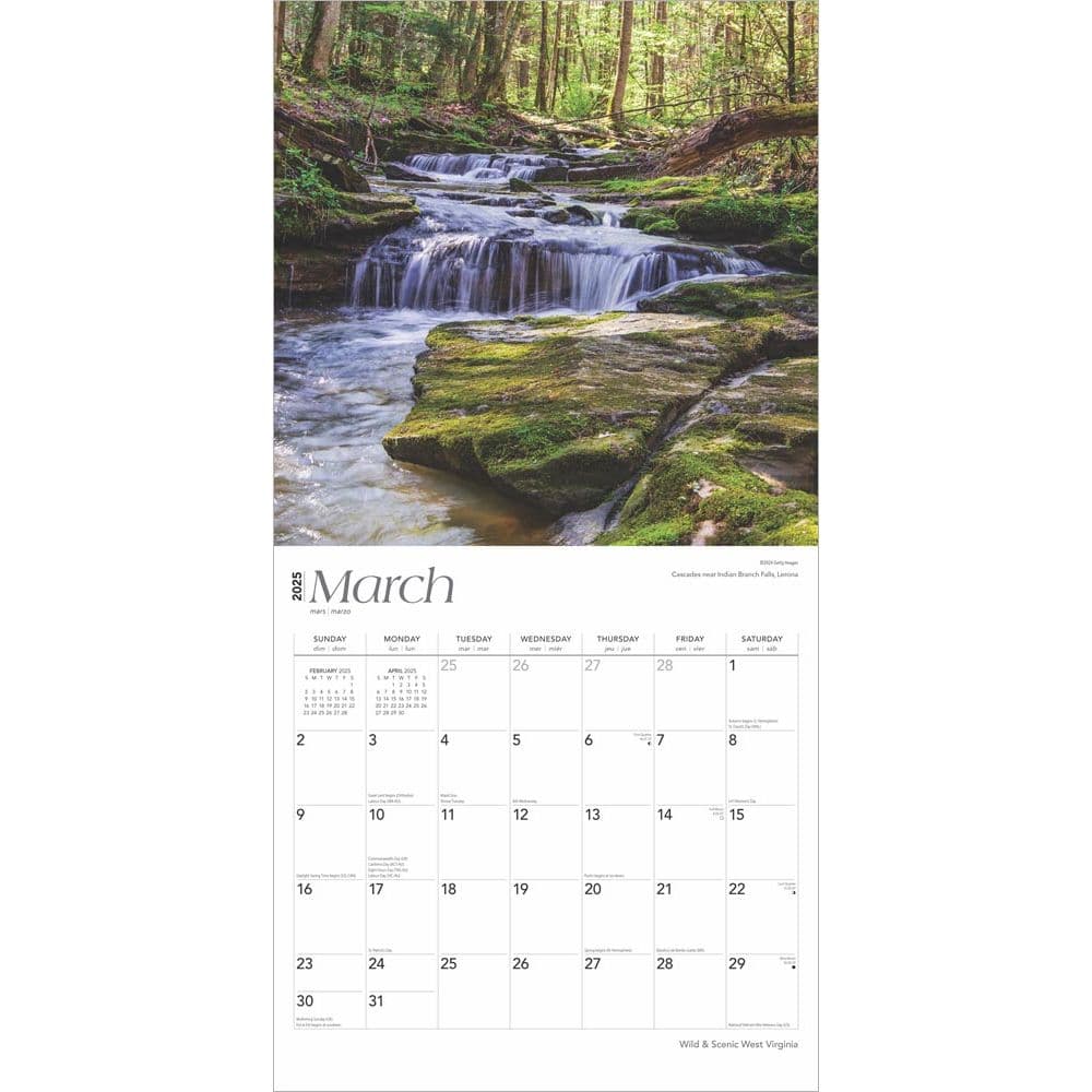 West Virginia Wild and Scenic 2025 Wall Calendar Second Alternate Image width=&quot;1000&quot; height=&quot;1000&quot;