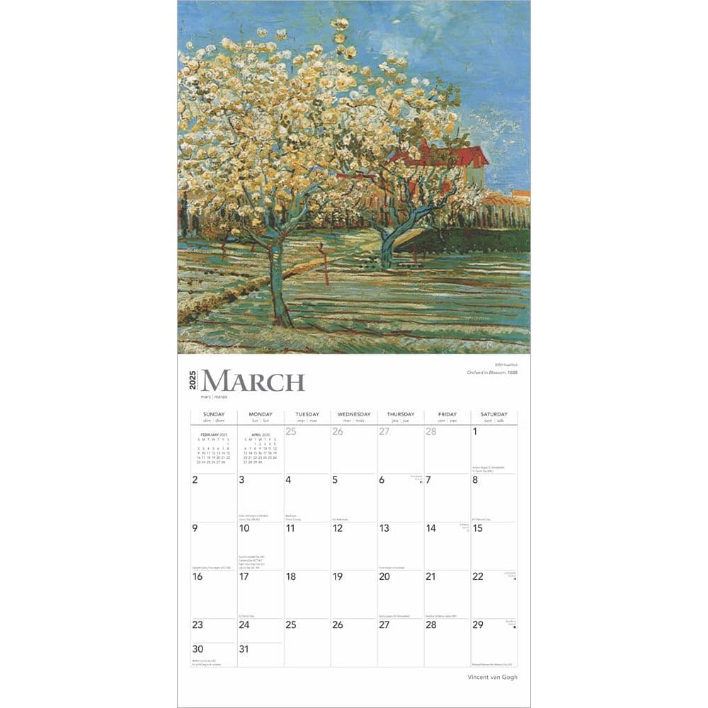 Van Gogh 2025 Wall Calendar Second Alternate Image width=&quot;1000&quot; height=&quot;1000&quot;