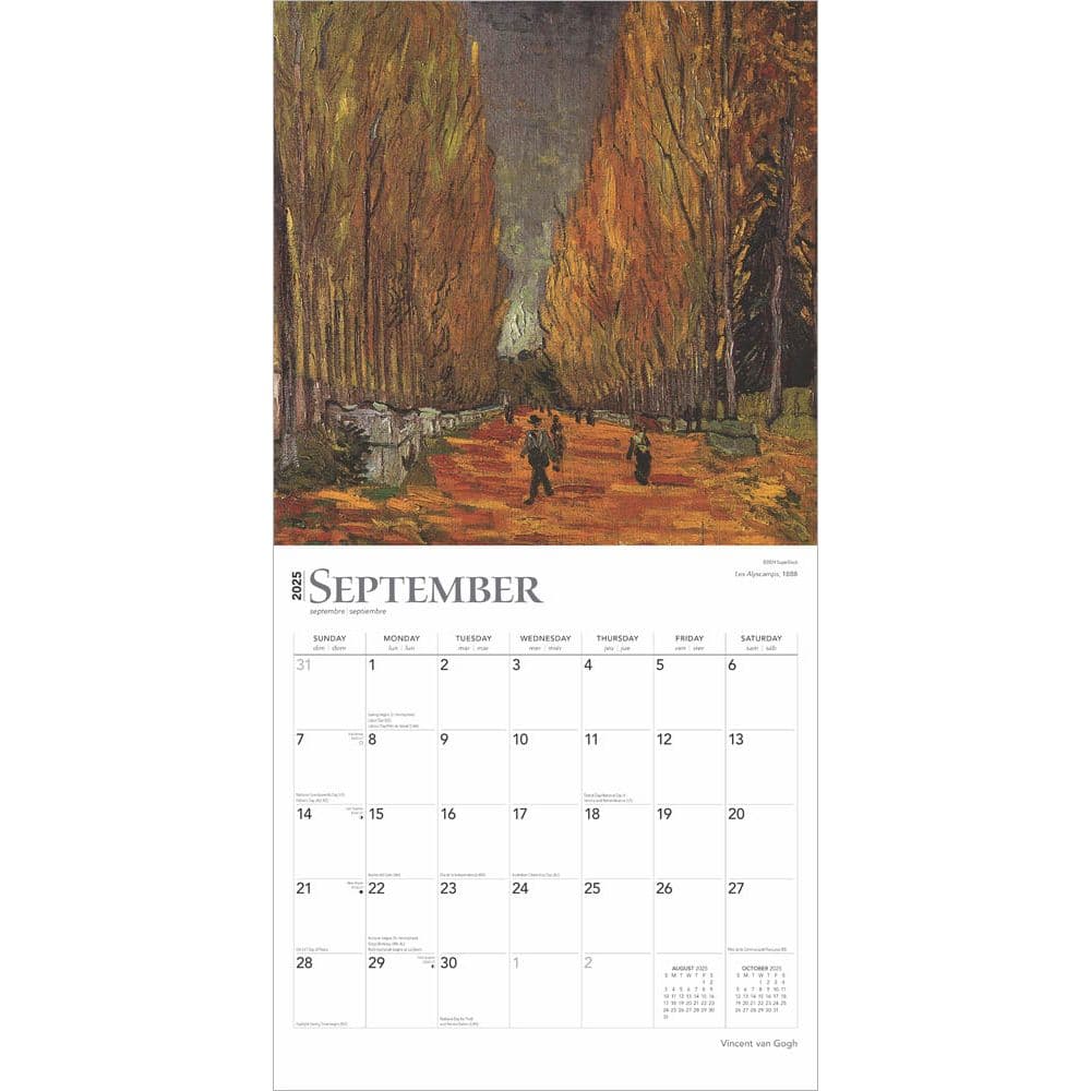 Van Gogh 2025 Wall Calendar Third Alternate Image width=&quot;1000&quot; height=&quot;1000&quot;