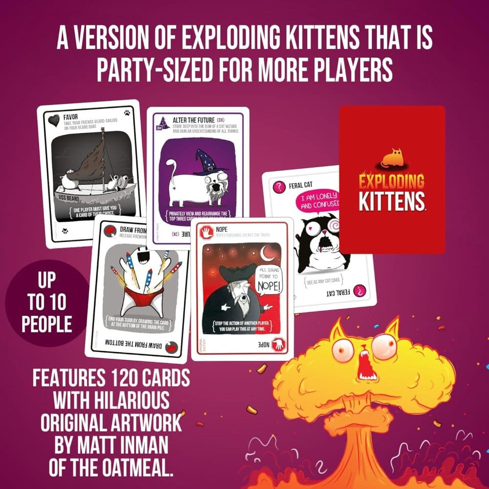 Exploding Kittens Party Pack Card Game Fifth Alternate Image