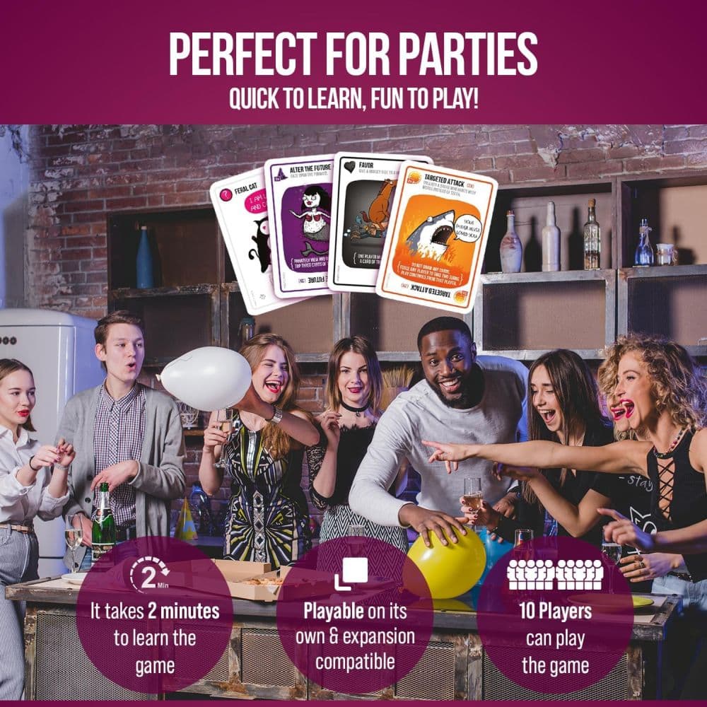 Exploding Kittens Party Pack Card Game Sixth Alternate Image