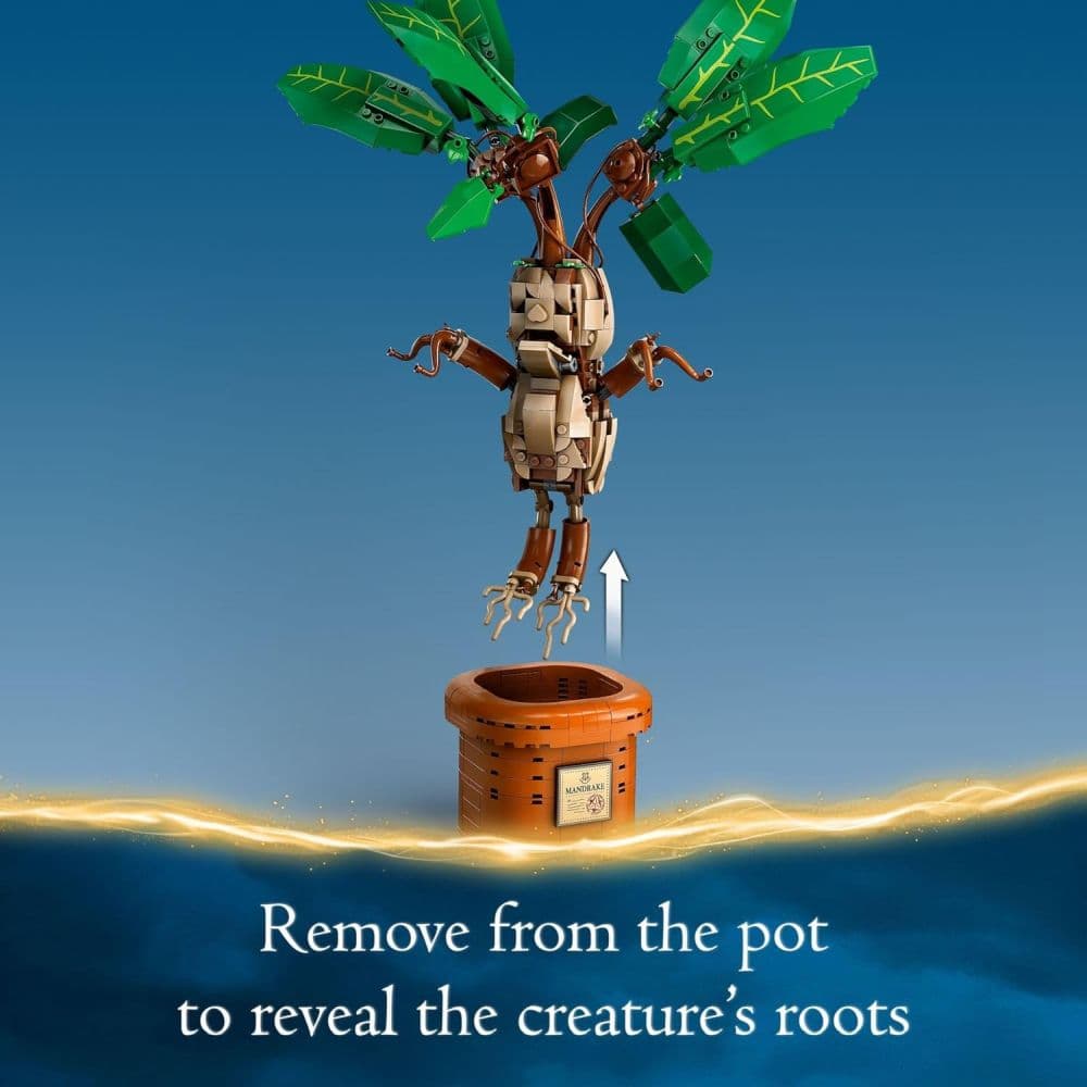 LEGO Harry Potter Mandrake Figure &amp; Pot Plant Toy Fourth Alternate Image
