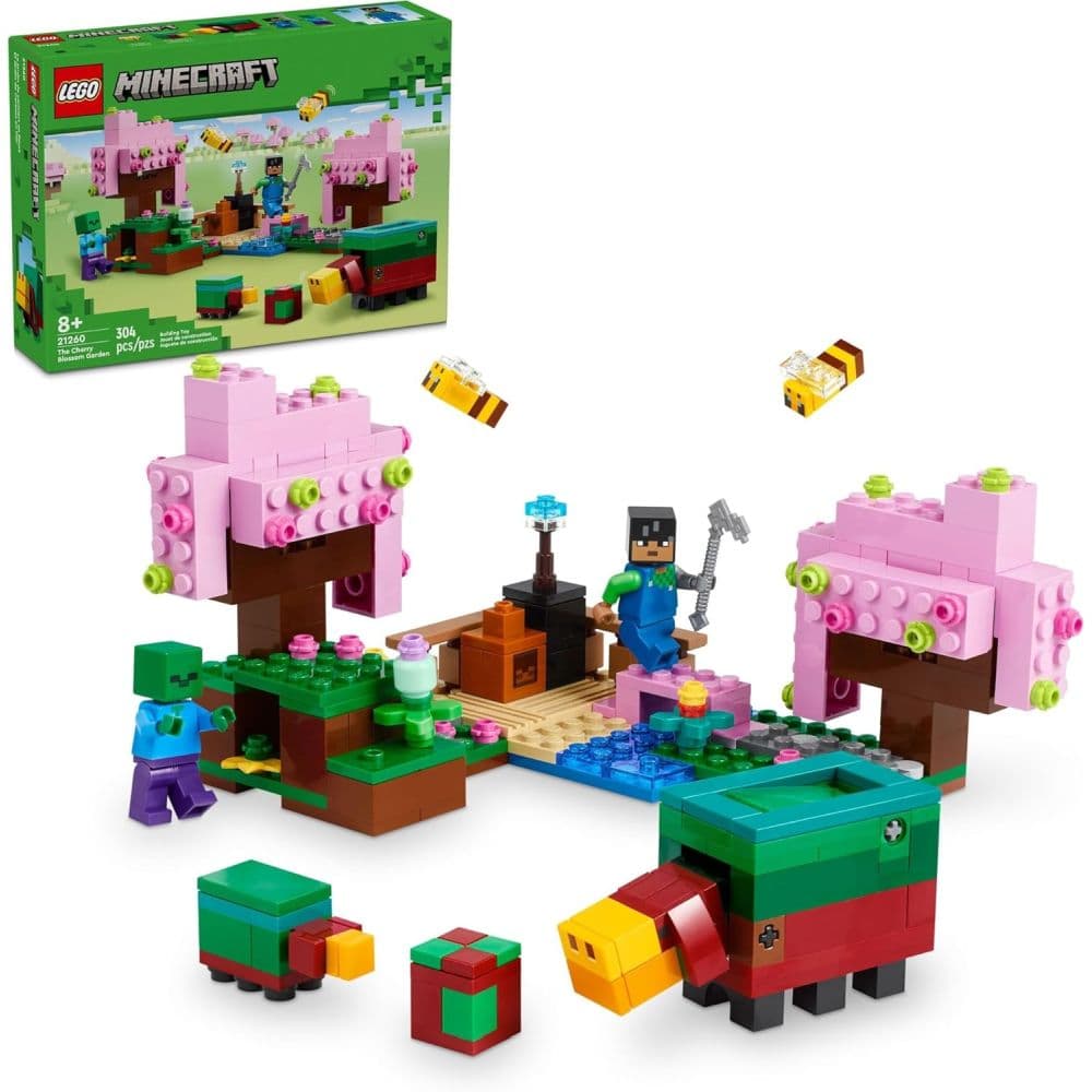 LEGO Minecraft Cherry Blossom Garden Building Set Main Image
