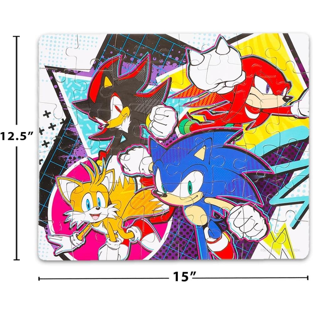 Sonic the Hedgehog Tin Lunch Box 48 Piece Puzzle First Alternate Image