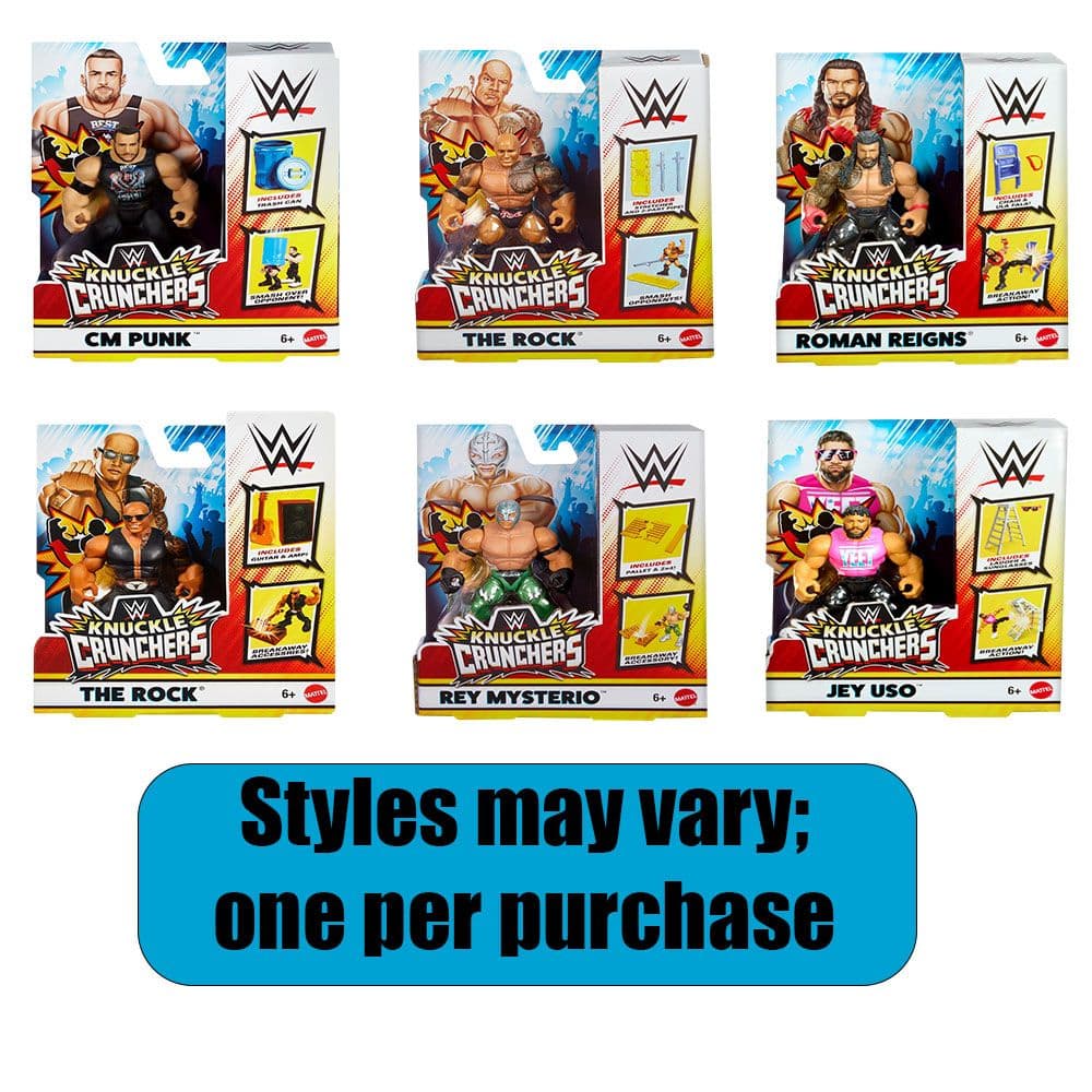 WWE Knuckle Crunchers - Style May Vary Tenth Alternate Image