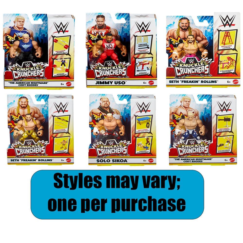 WWE Knuckle Crunchers - Style May Vary Ninth Alternate Image