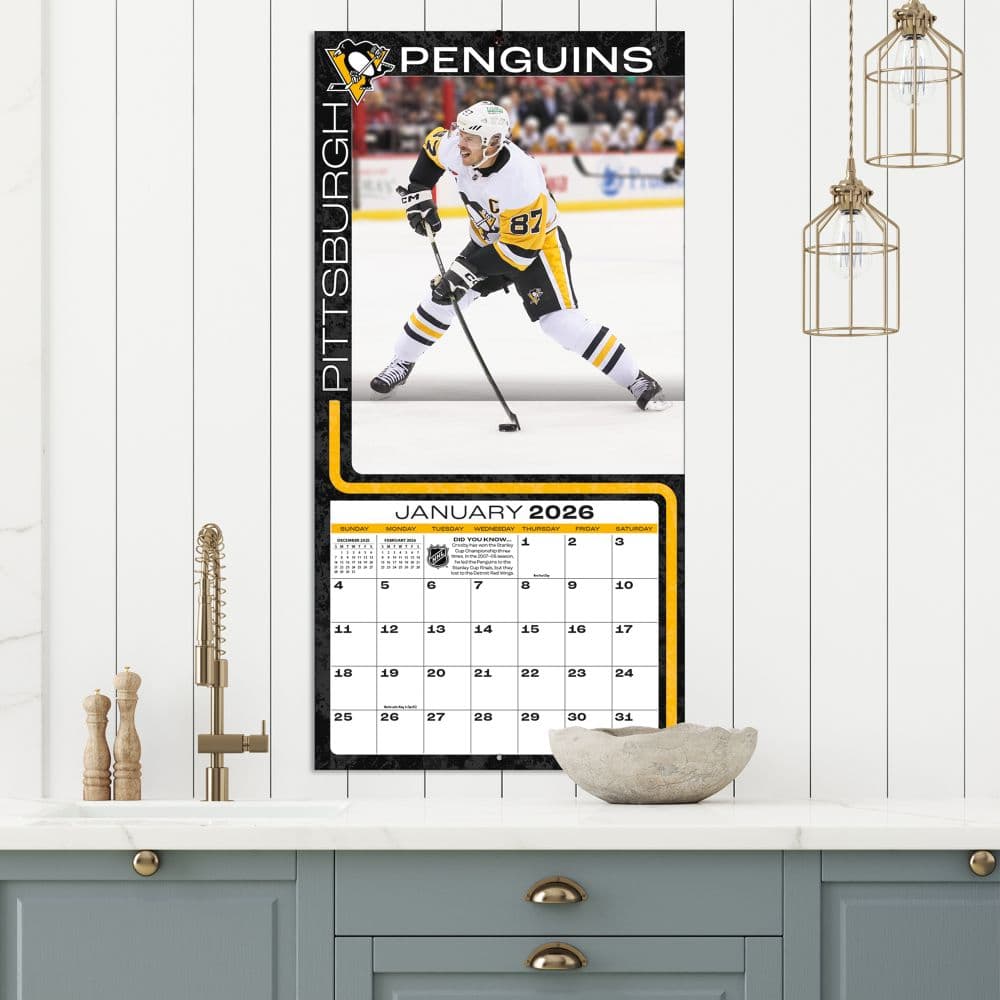 NHL Sidney Crosby 2026 Wall Calendar Fifth Alternate Image