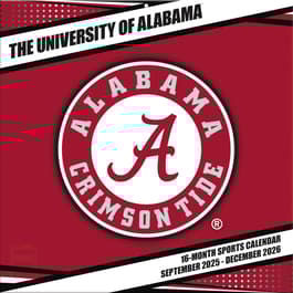 University of Alabama Crimson Tide 2026 Wall Calendar