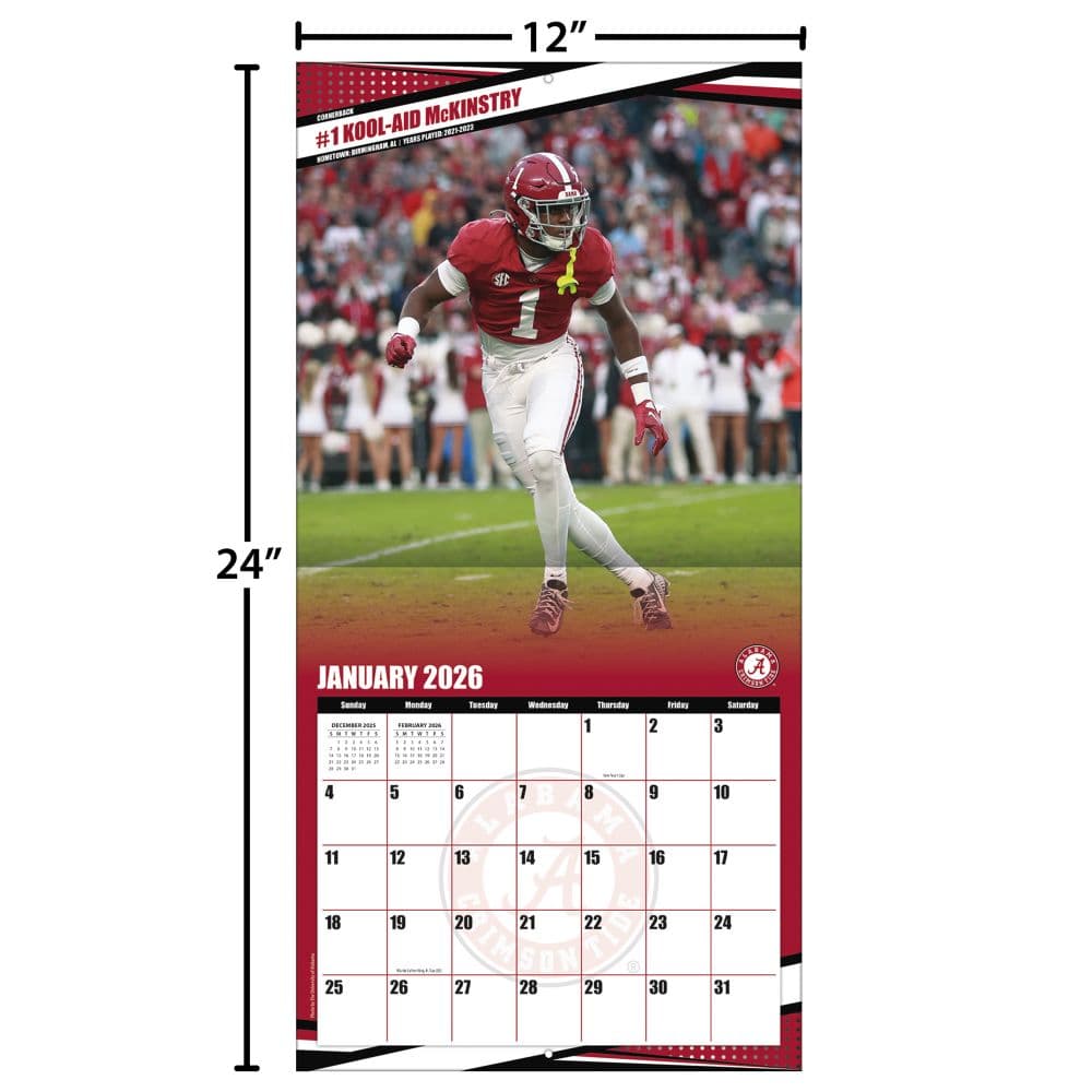 COL Alabama Crimson Tide Wall Fourth Alternate Image