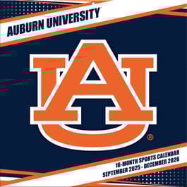 Auburn University Tiger Football 2026 Wall Calendar