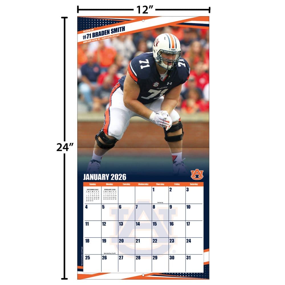 COL Auburn Tigers Wall Fourth Alternate Image