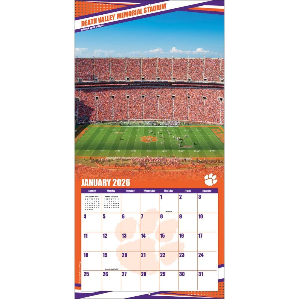COL Clemson Tigers Wall Third Alternate Image