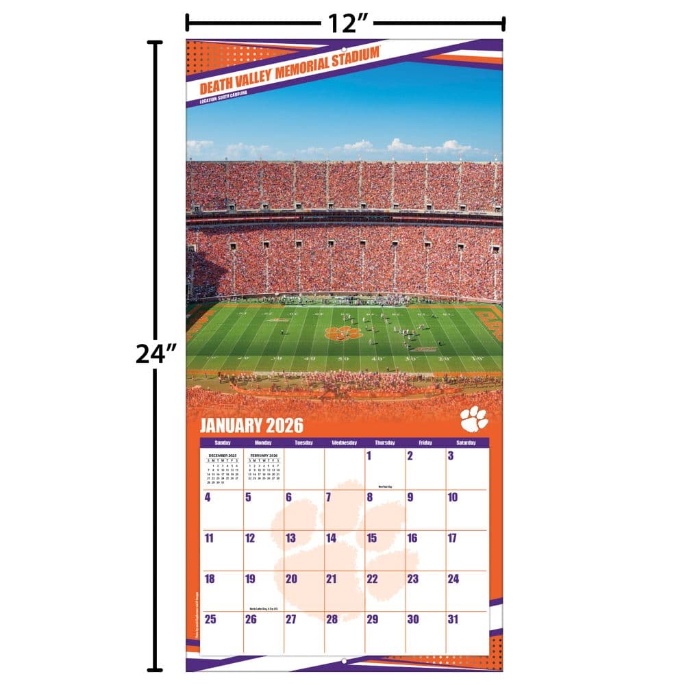 COL Clemson Tigers Wall Fourth Alternate Image