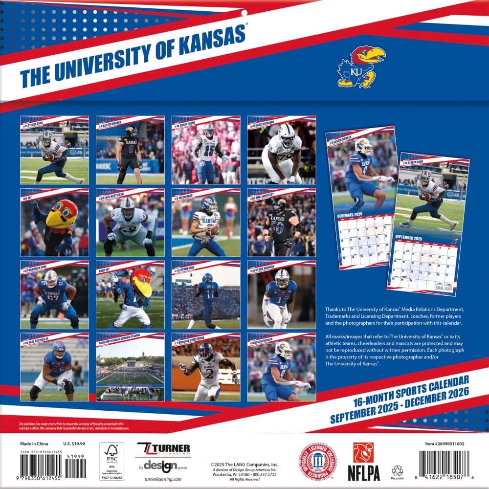 COL Kansas Jayhawks Wall First Alternate Image