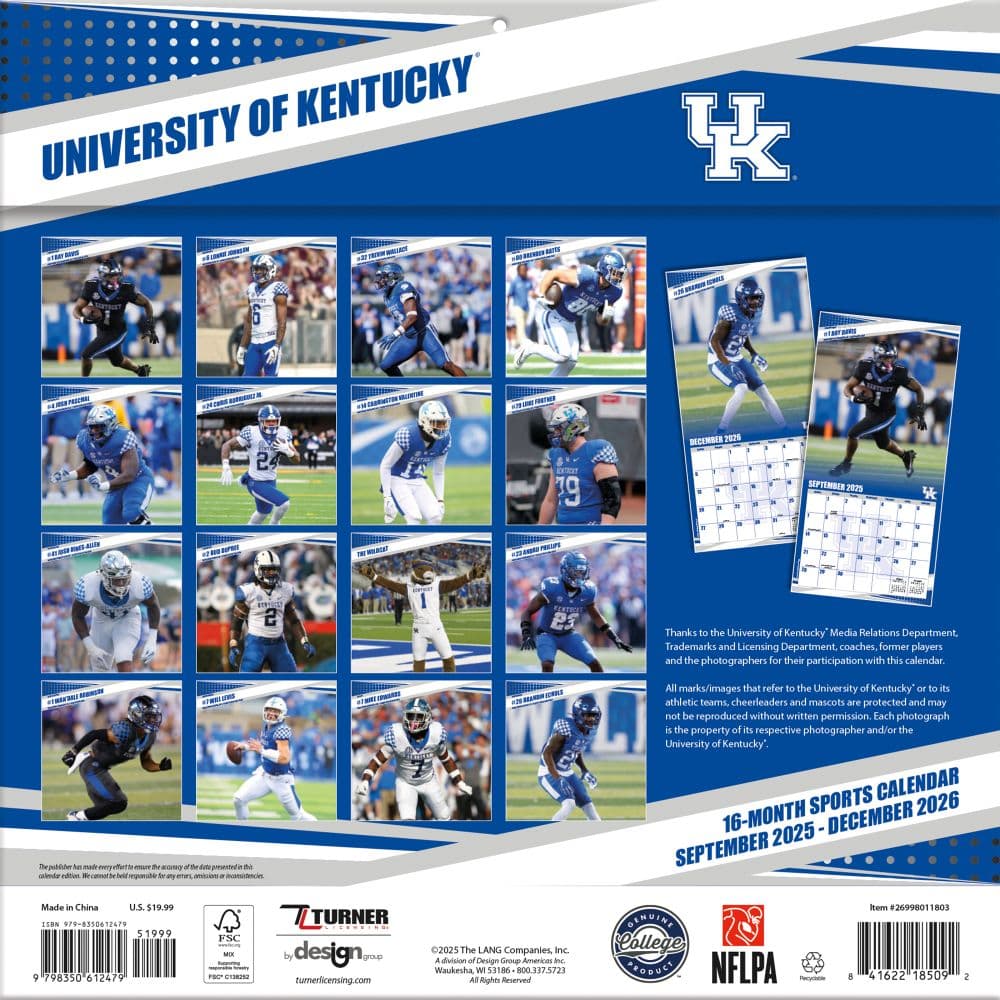 COL Kentucky Wildcats Wall First Alternate Image