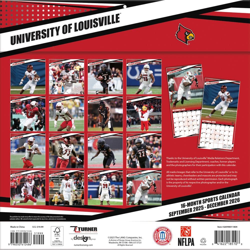 COL Louisville Cardinals Wall First Alternate Image