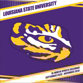 Louisiana State University Tiger Football 2026 Wall Calendar