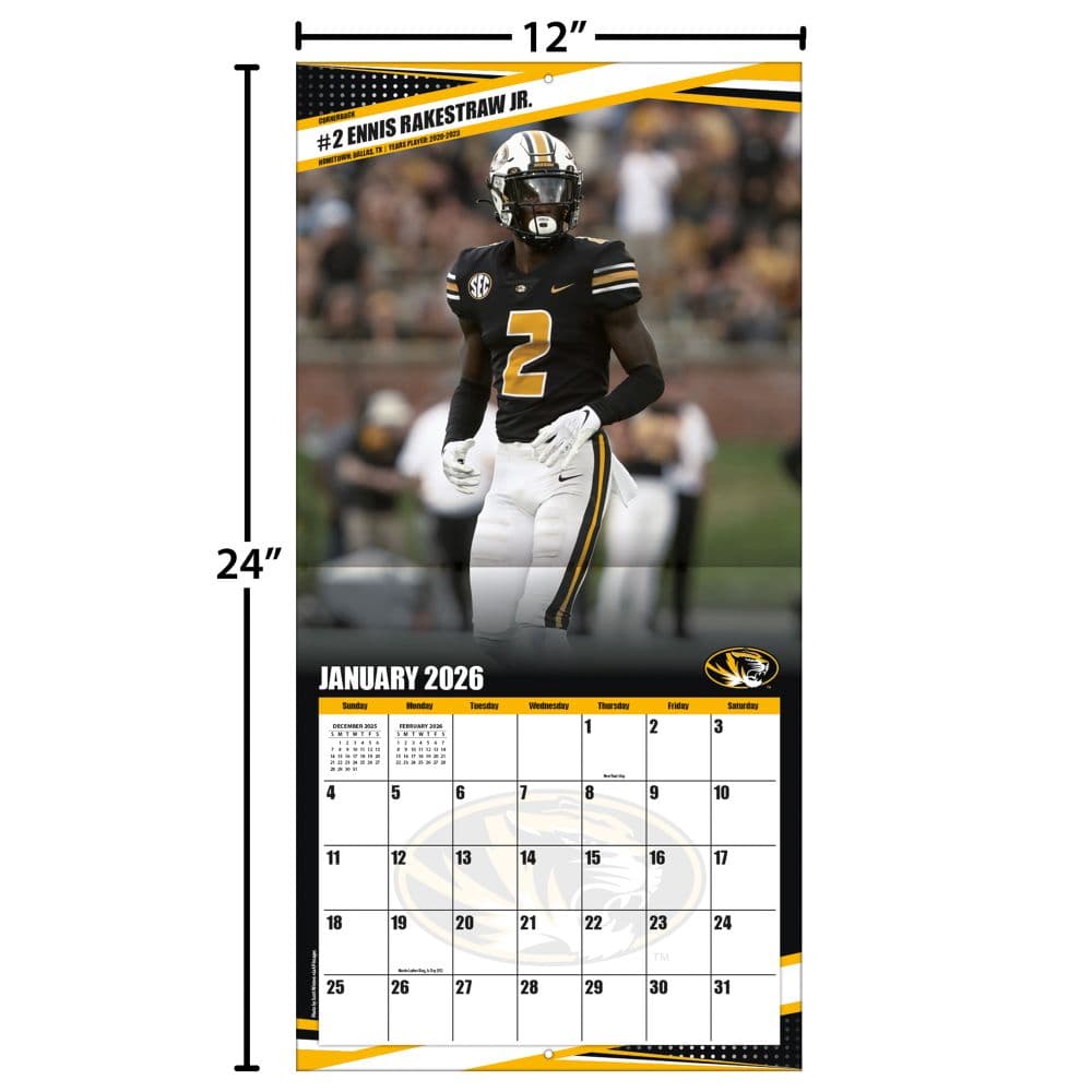 COL Missouri Tigers Wall Fourth Alternate Image