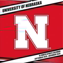 University of Nebraska Cornhuskers 2026 Wall Calendar