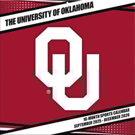University of Oklahoma Sooner 2026 Wall Calendar