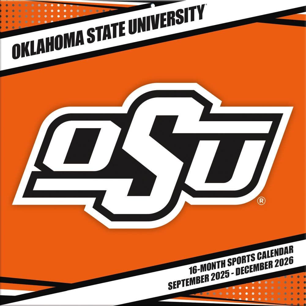 NCAA Oklahoma State Cowboys 2026 Wall Calendar Main Product Image