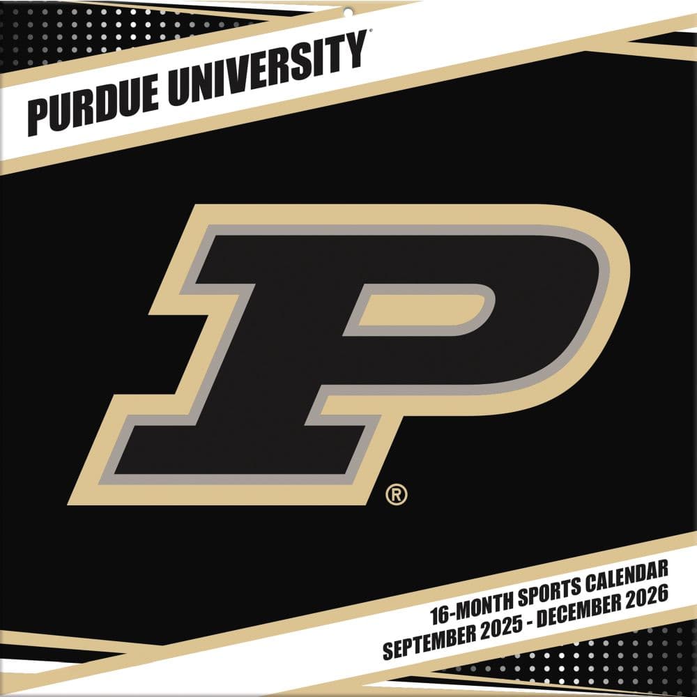 NCAA Purdue Boilermakers 2026 Wall Calendar Main Product Image
