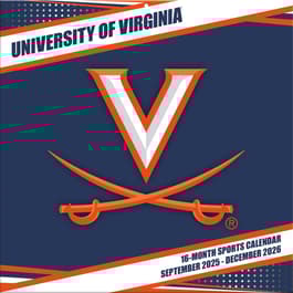 University of Virginia Cavaliers 2026 Wall Calendar