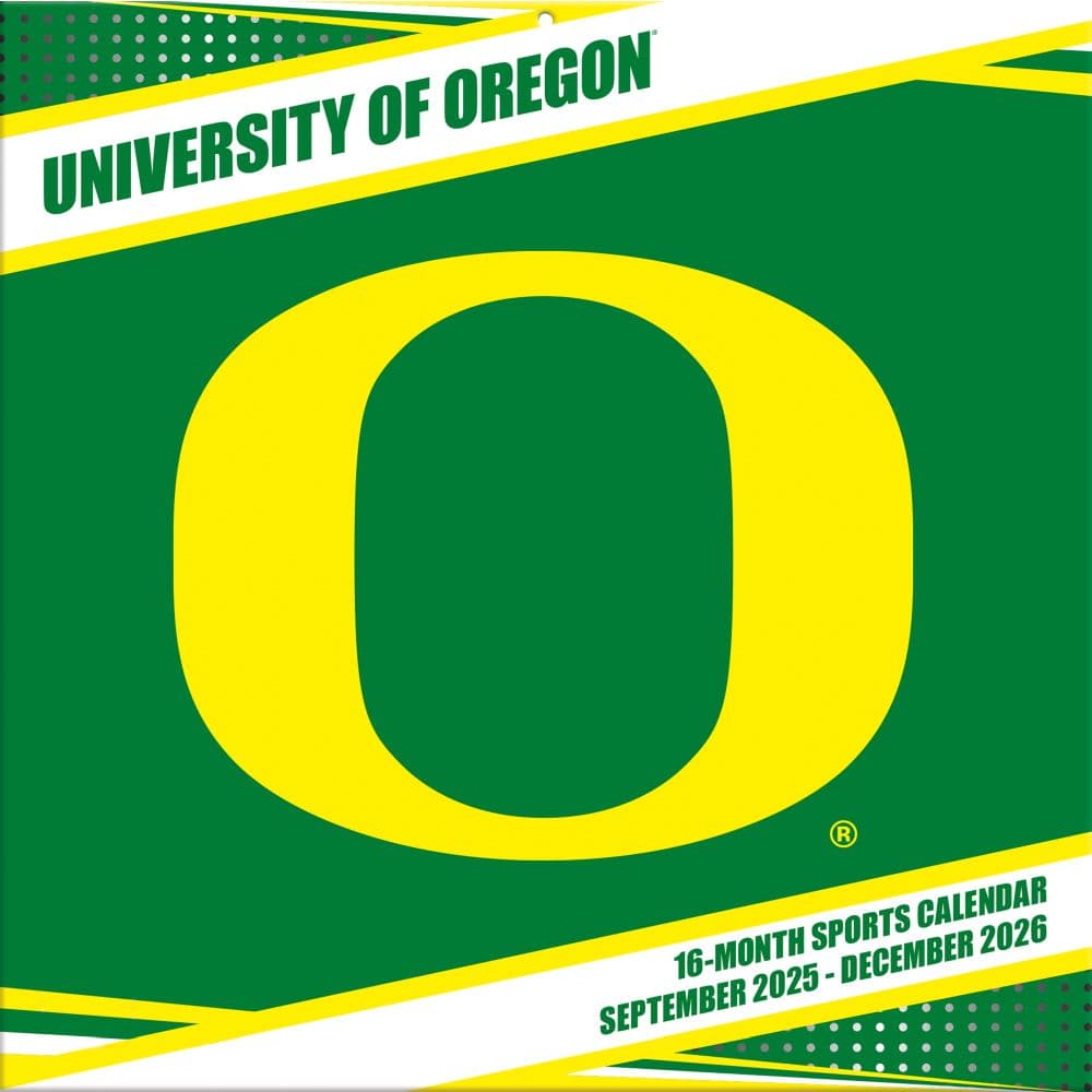 NCAA Oregon Ducks 2026 Wall Calendar Main Product Image