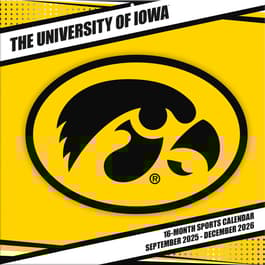 University of Iowa Hawkeyes 2026 Wall Calendar