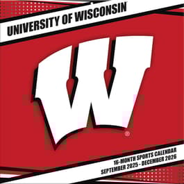 University of Wisconsin Badgers 2026 Wall Calendar