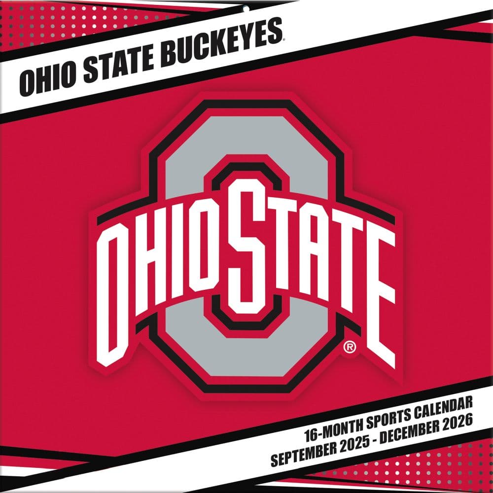 NCAA Ohio State Buckeyes 2026 Wall Calendar Main Product Image