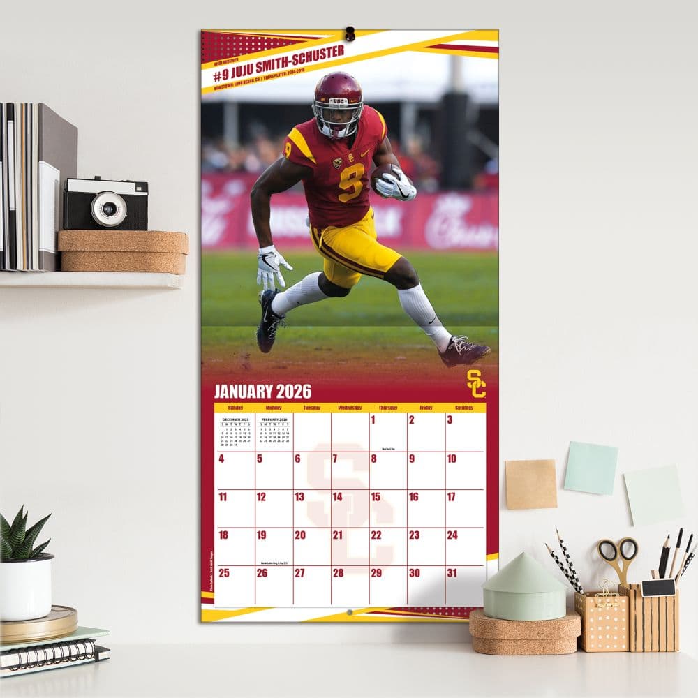 NCAA USC Trojans 2026 Wall Calendar Fifth Alternate Image