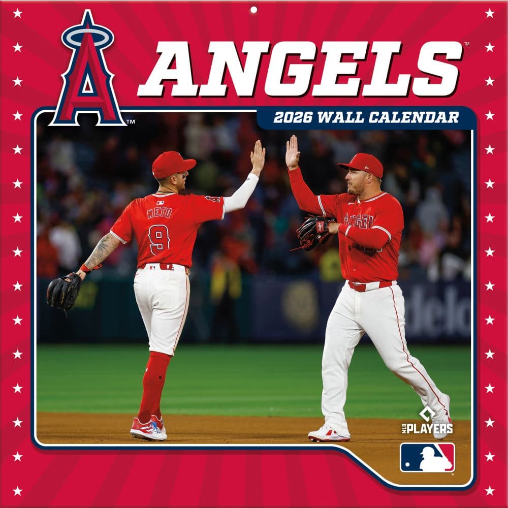MLB Los Angeles Angels 2026 Wall Calendar Main Product Image