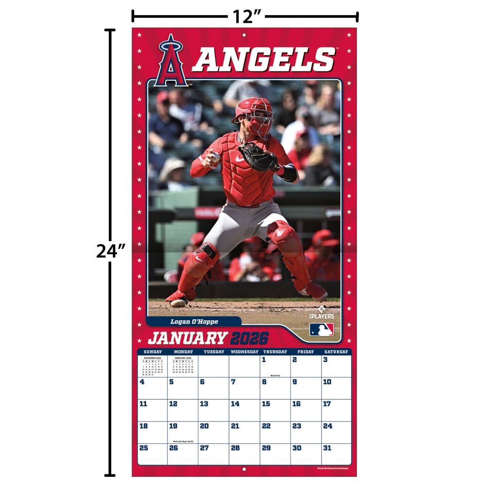 MLB Los Angeles Angels 2026 Wall Calendar Fourth Alternate Image