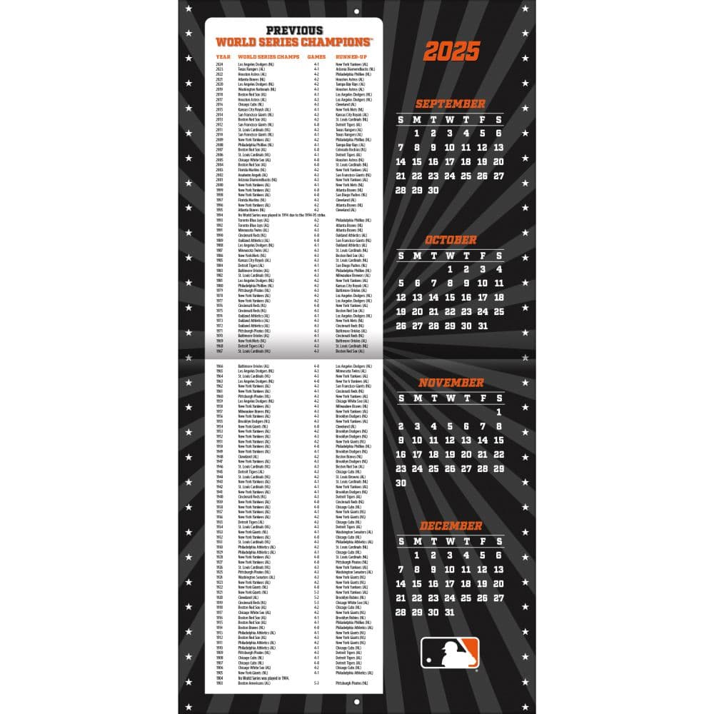 MLB Baltimore Orioles 2026 Wall Calendar Second Alternate Image