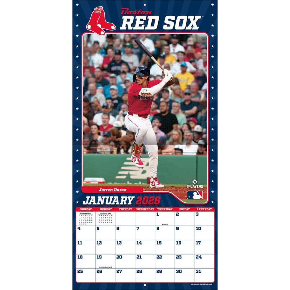 MLB Boston Red Sox 2026 Wall Calendar Third Alternate Image