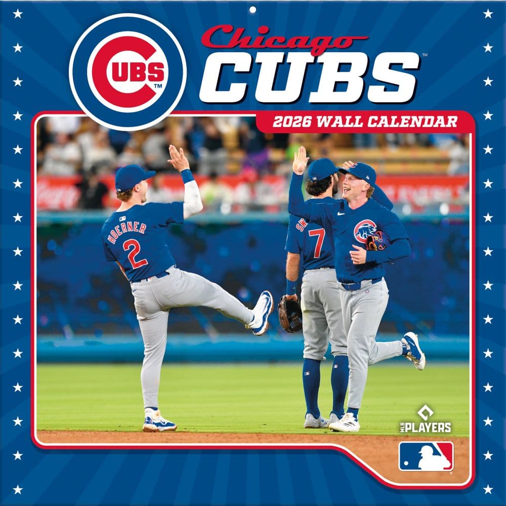 MLB Chicago Cubs 2026 Wall Calendar Main Product Image