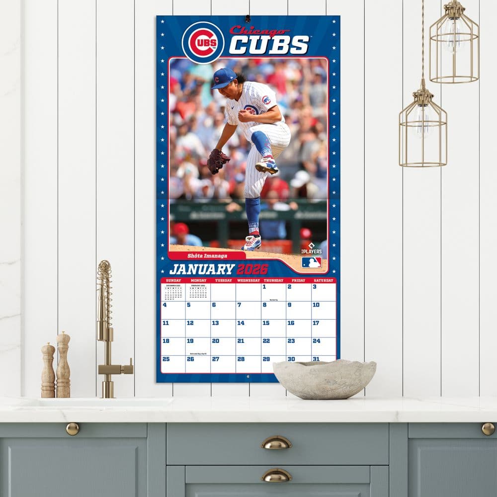 MLB Chicago Cubs 2026 Wall Calendar Fifth Alternate Image