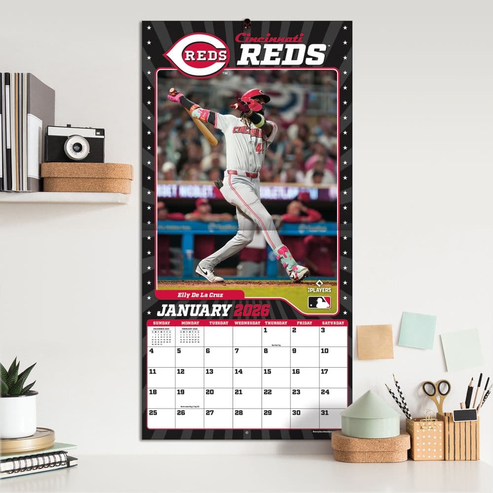 MLB Cincinnati Reds 2026 Wall Calendar Fifth Alternate Image