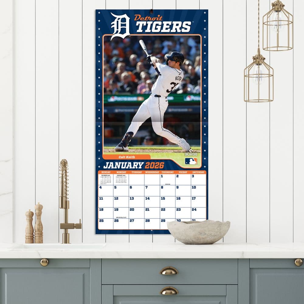 MLB Detroit Tigers 2026 Wall Calendar Fifth Alternate Image