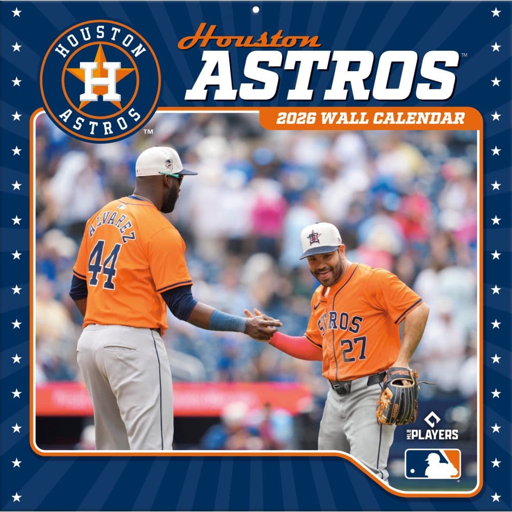 MLB Houston Astros 2026 Wall Calendar Main Product Image