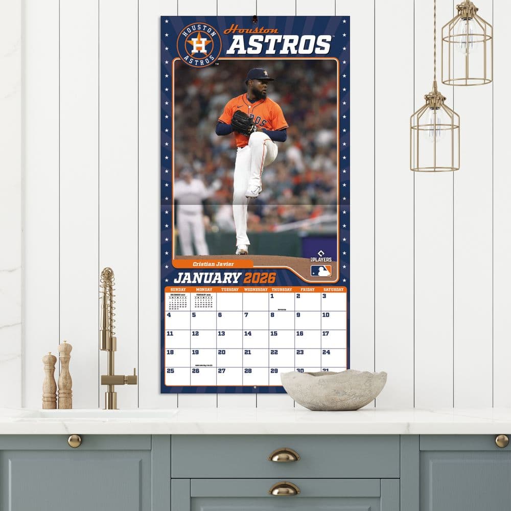 MLB Houston Astros 2026 Wall Calendar Fifth Alternate Image