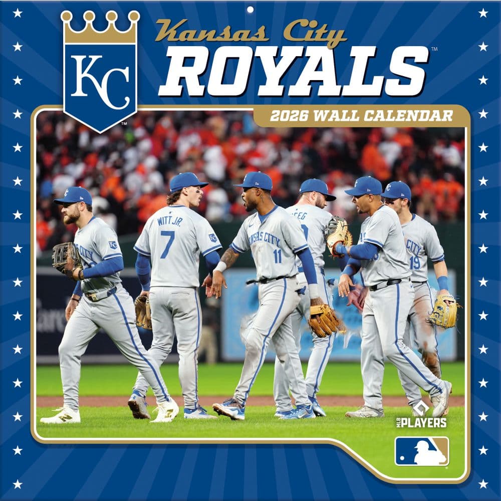MLB Kansas City Royals 2026 Wall Calendar Main Product Image