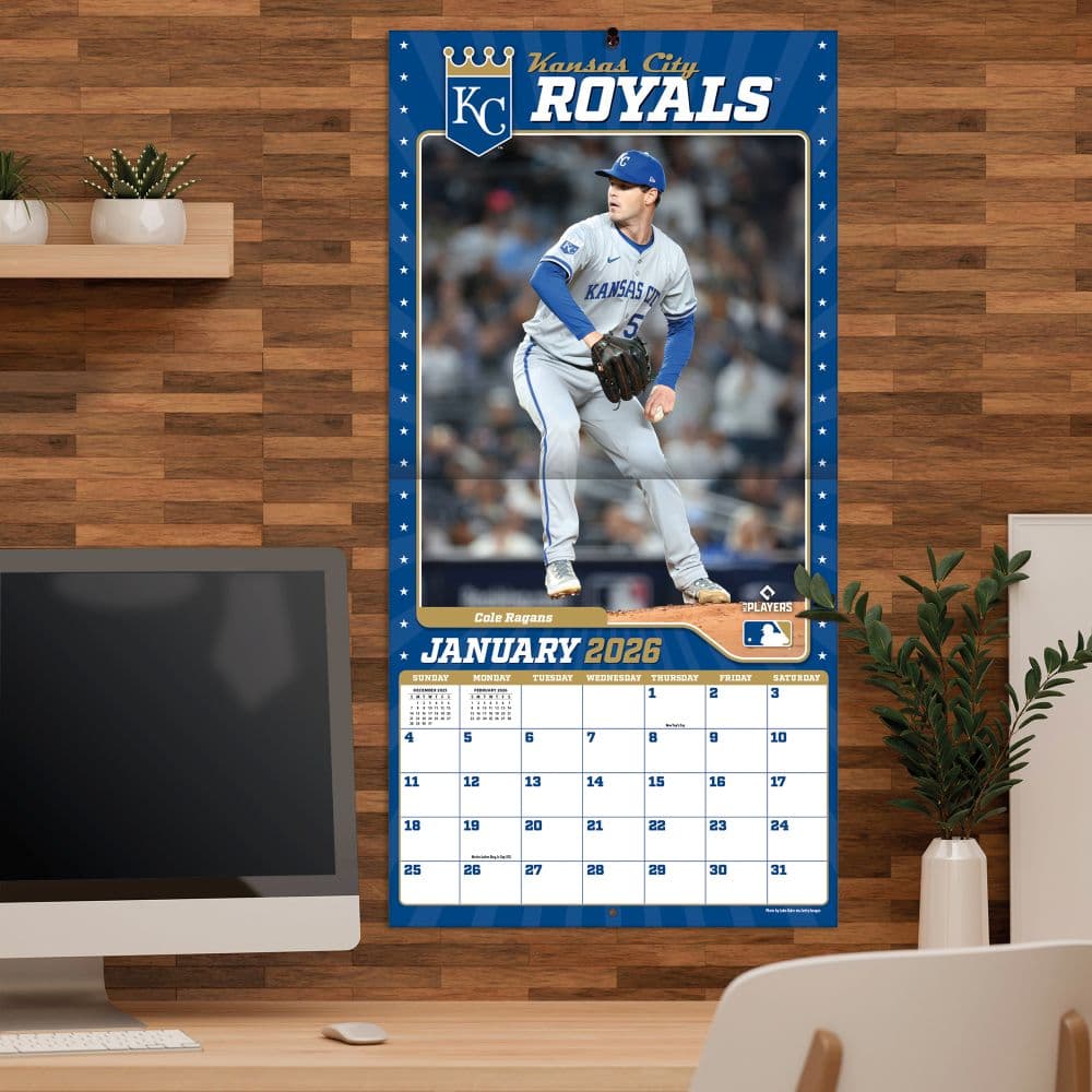 MLB Kansas City Royals 2026 Wall Calendar Fifth Alternate Image