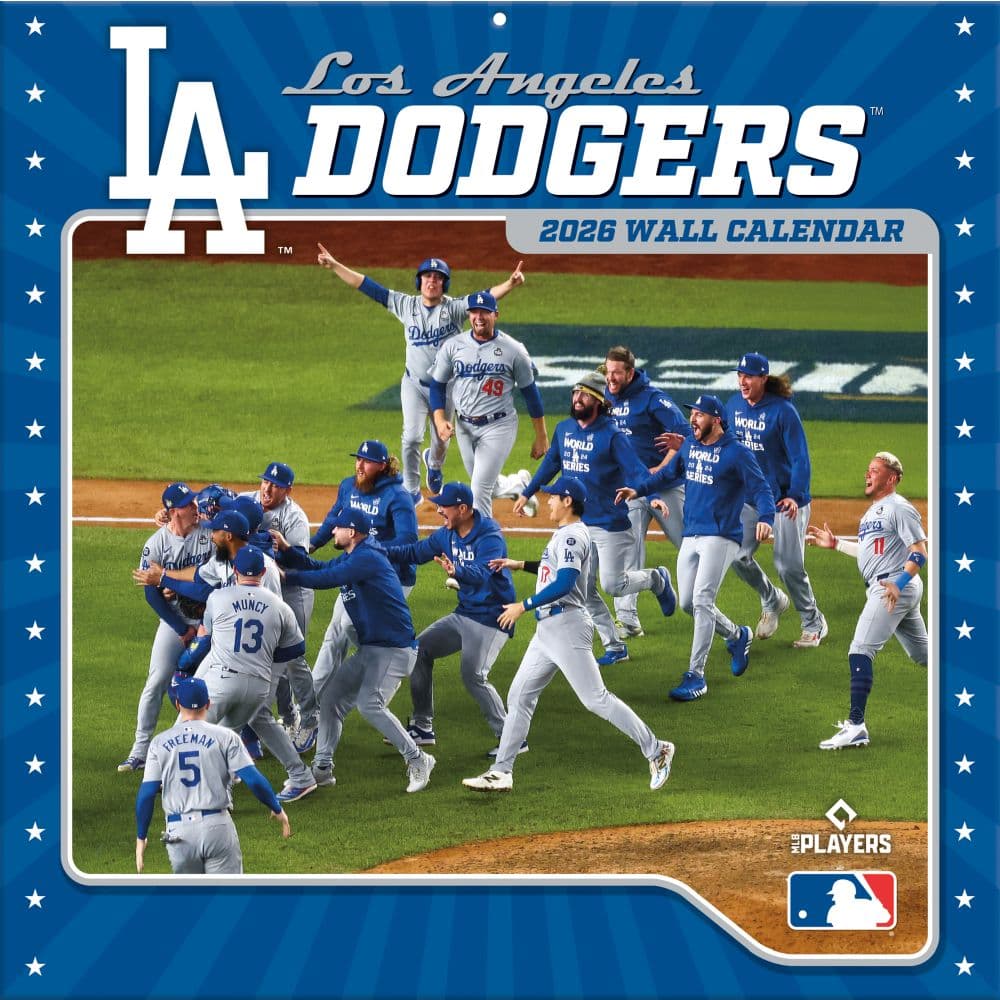 MLB Los Angeles Dodgers 2026 Wall Calendar Main Product Image