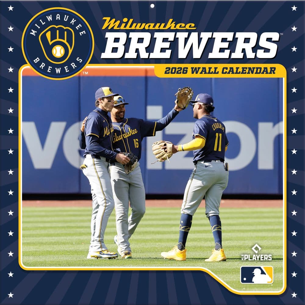 MLB Milwaukee Brewers 2026 Wall Calendar Main Product Image