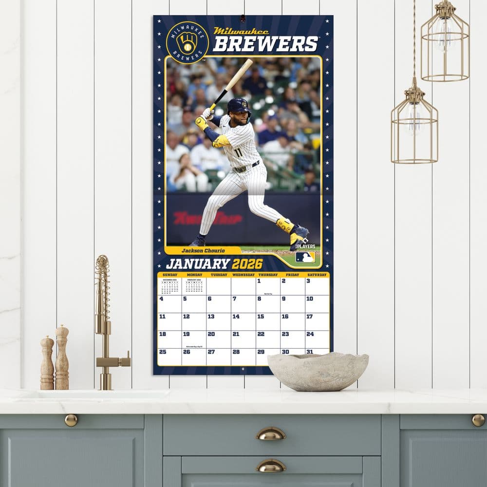 MLB Milwaukee Brewers 2026 Wall Calendar Fifth Alternate Image